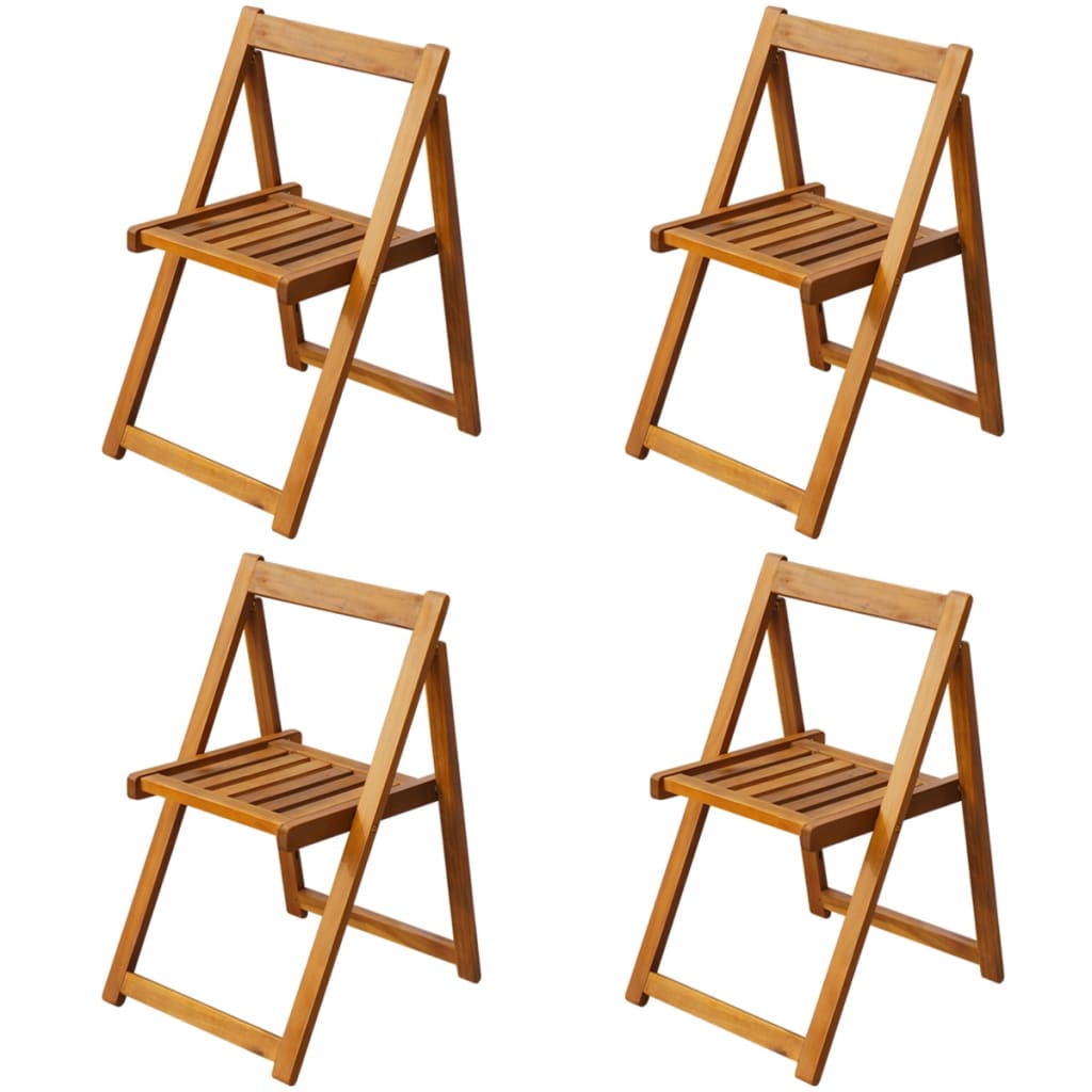 Σετ Τραπεζαρίας Εξ. Χώρου Πτυσσόμενο 5 τεμ. Μασίφ Ξύλο Ακακίας - Pakobazaar