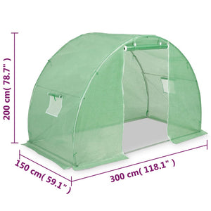 Θερμοκήπιο 4,5 μ² 300 x 150 x 200 εκ. - Pakobazaar