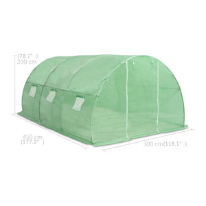 Θερμοκήπιο 13,5 μ² 450 x 300 x 200 εκ. - Pakobazaar