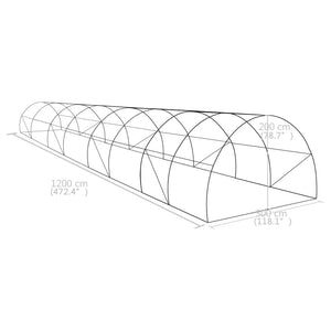 Θερμοκήπιο 36 μ² 1200 x 300 x 200 εκ. - Pakobazaar
