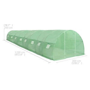 Θερμοκήπιο 36 μ² 1200 x 300 x 200 εκ. - Pakobazaar