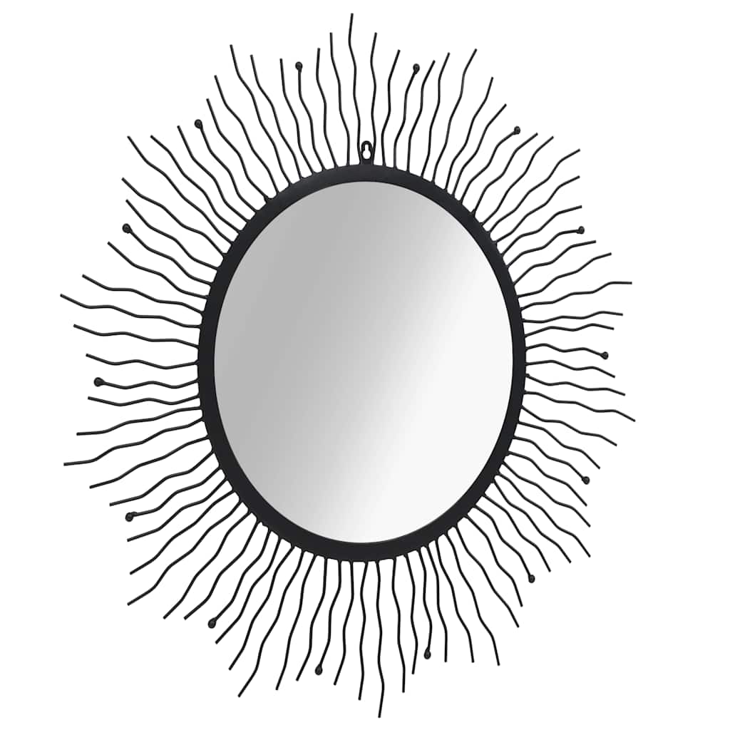 Καθρέφτης Κήπου Ήλιος Μαύρος 80 εκ. - PAKOBAZAAR