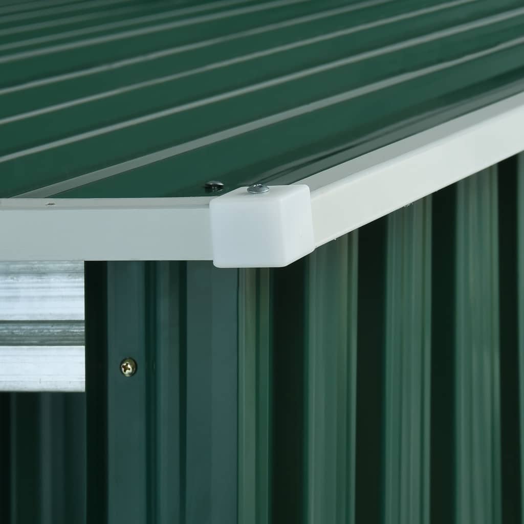 Αποθήκη Κήπου Συρόμενες Πόρτες Πράσινη 329,5x205x178 εκ. Ατσάλι - Pakobazaar