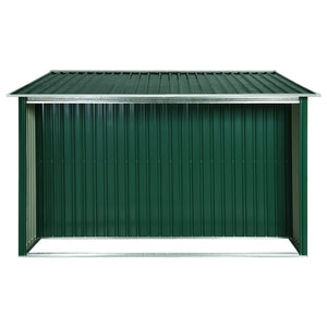 Αποθήκη Κήπου Συρόμενες Πόρτες Πράσινη 329,5x312x178 εκ. Ατσάλι