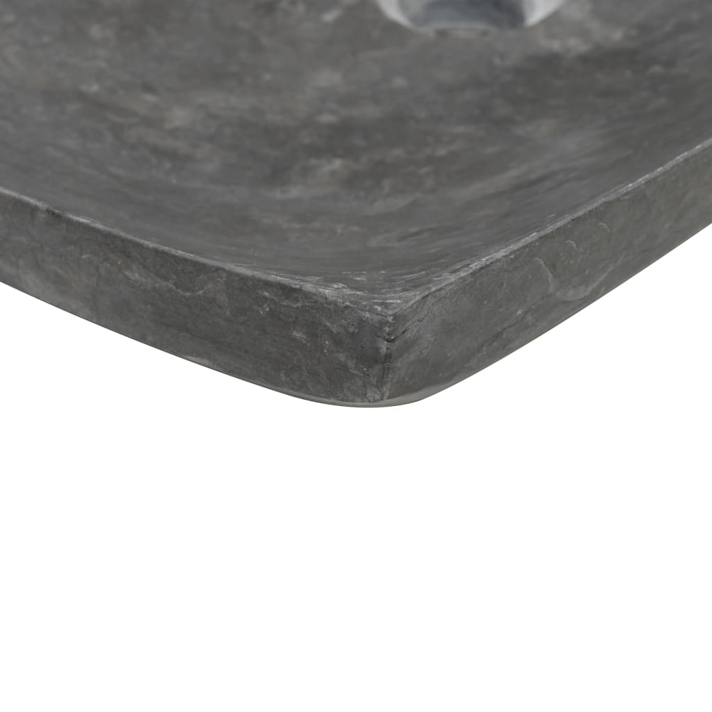 Νιπτήρας Μαύρος 50 x 35 x 12 εκ. Μαρμάρινος - Pakobazaar