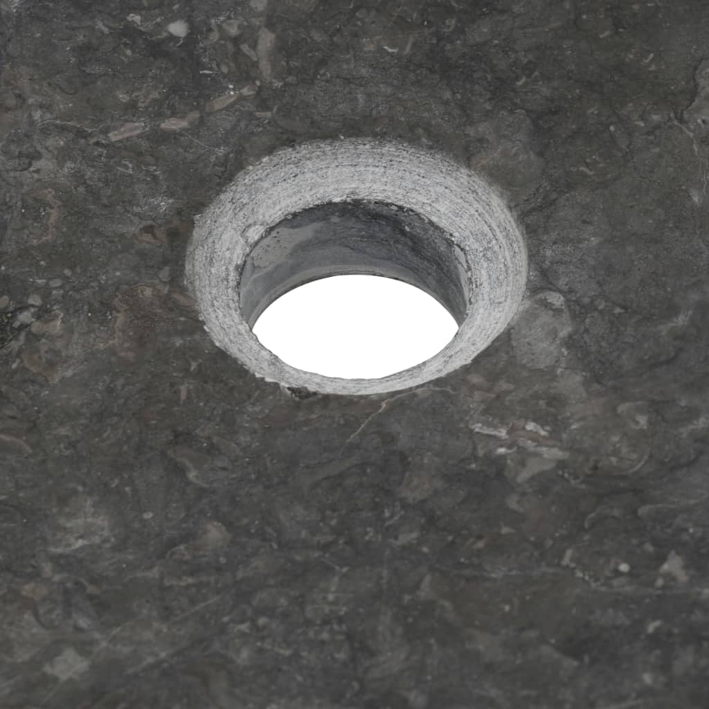 Νιπτήρας Μαύρος 50 x 35 x 12 εκ. Μαρμάρινος - Pakobazaar