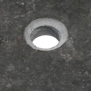 Νιπτήρας Μαύρος 50 x 35 x 12 εκ. Μαρμάρινος - Pakobazaar