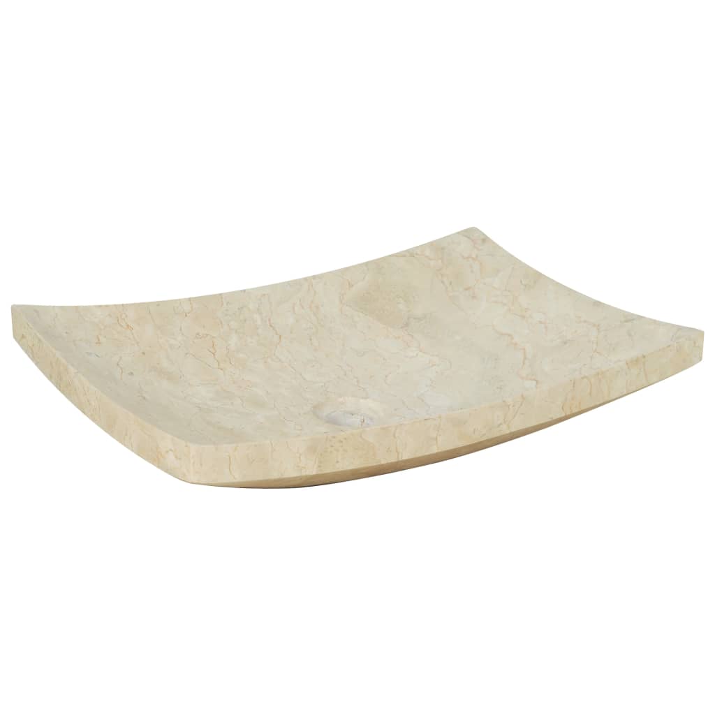 Νιπτήρας Κρεμ 50 x 35 x 12 εκ. Μαρμάρινος