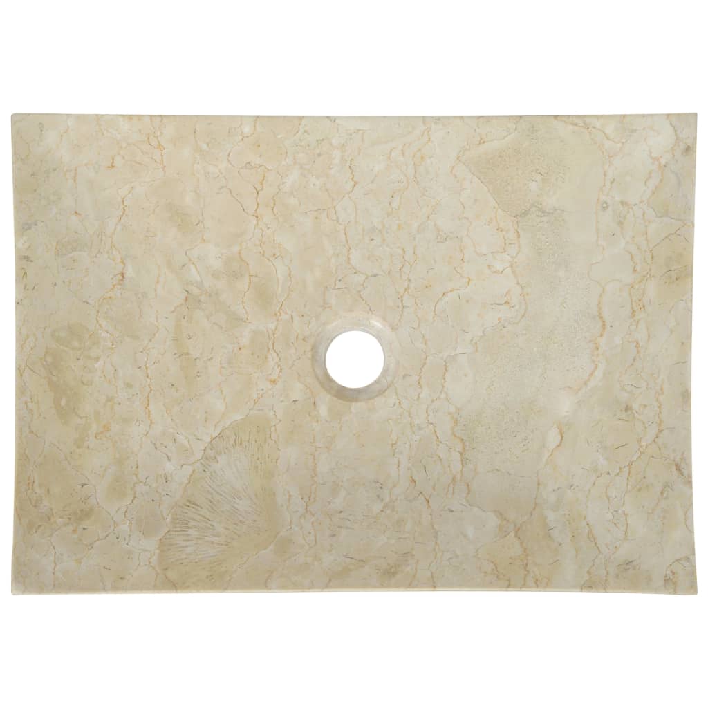 Νιπτήρας Κρεμ 50 x 35 x 12 εκ. Μαρμάρινος