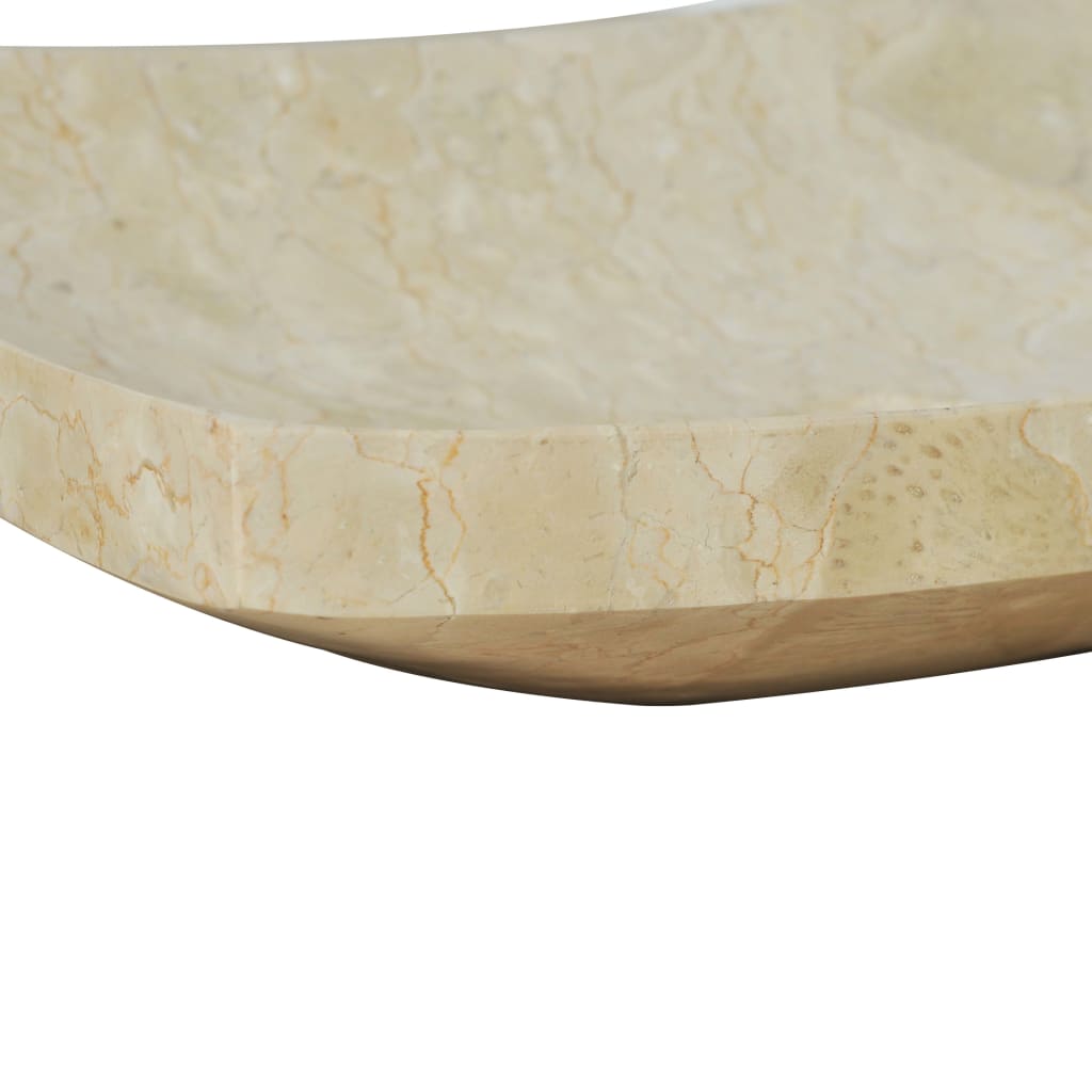 Νιπτήρας Κρεμ 50 x 35 x 12 εκ. Μαρμάρινος
