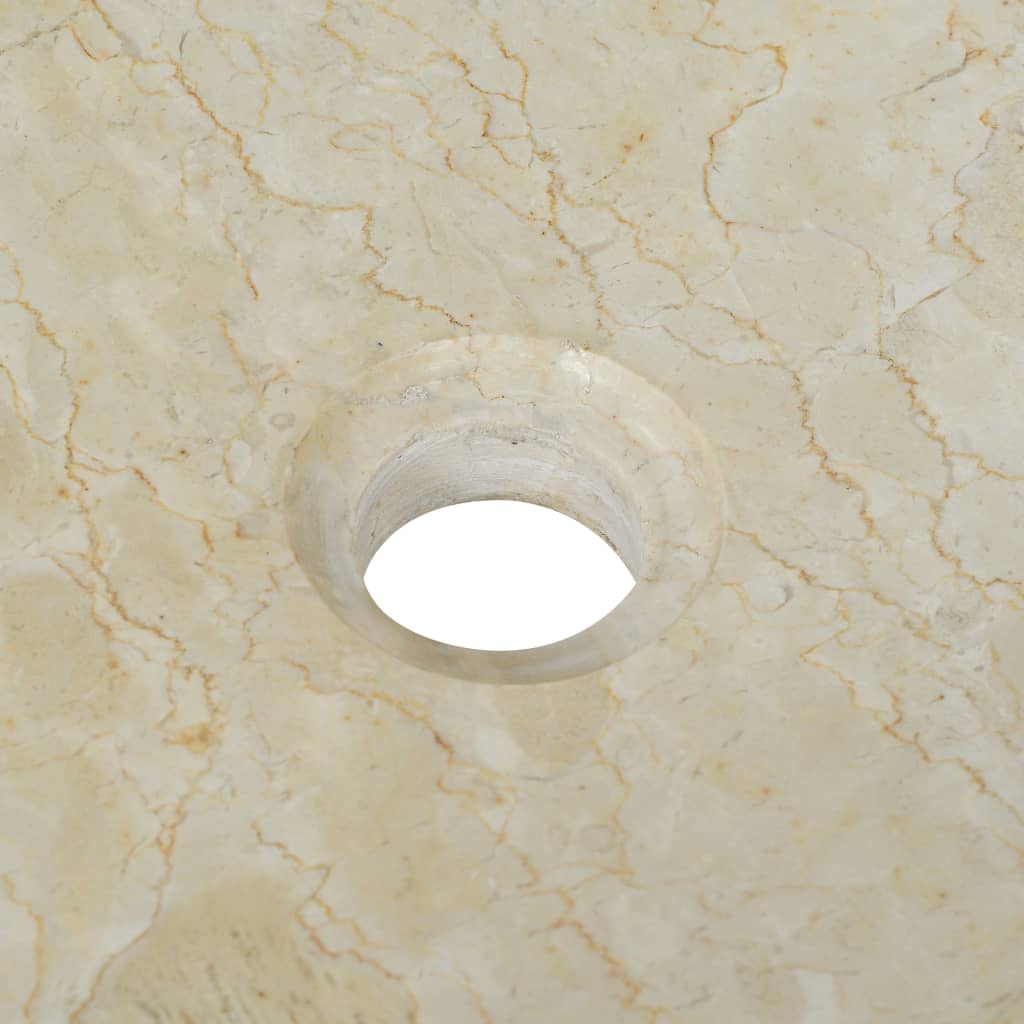 Νιπτήρας Κρεμ 50 x 35 x 12 εκ. Μαρμάρινος