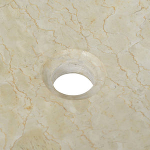 Νιπτήρας Κρεμ 50 x 35 x 12 εκ. Μαρμάρινος