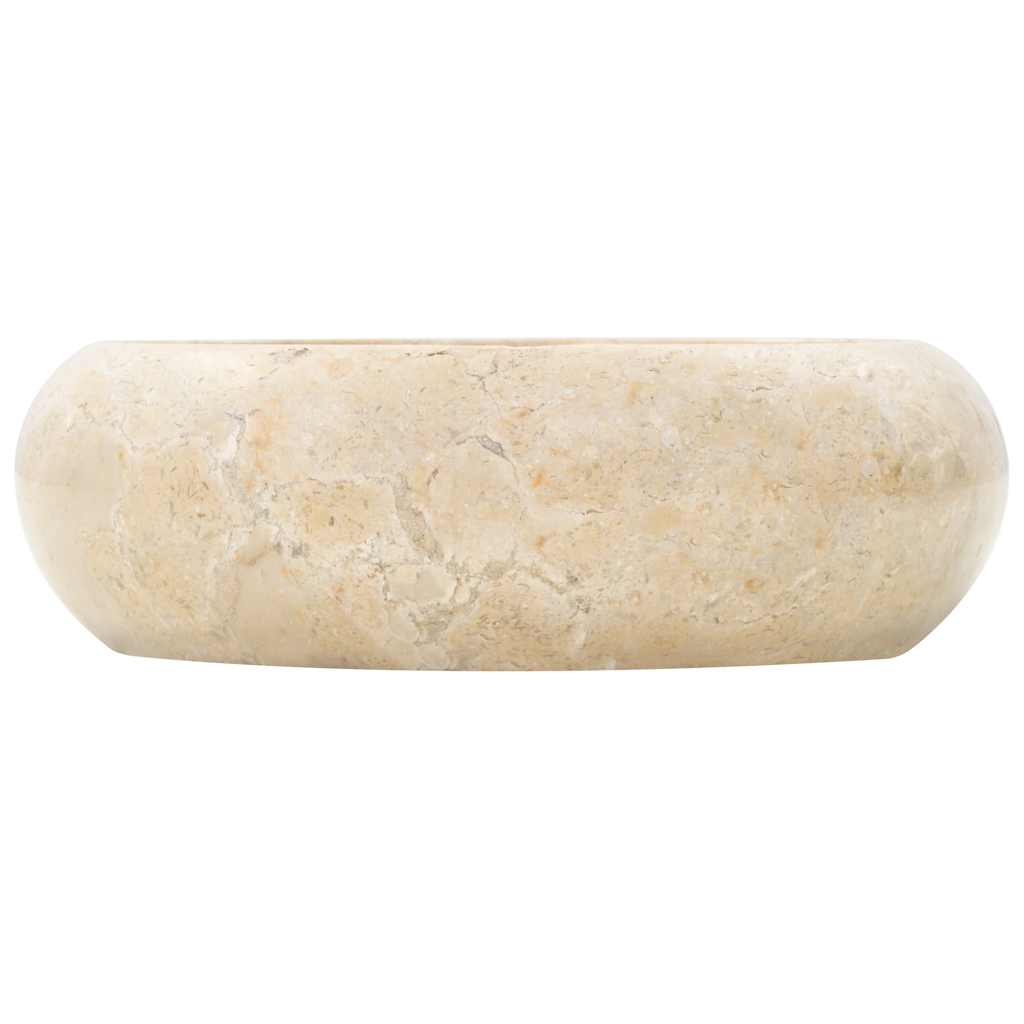 Νιπτήρας Κρεμ 40 x 12 εκ. Μαρμάρινος - PAKOBAZAAR