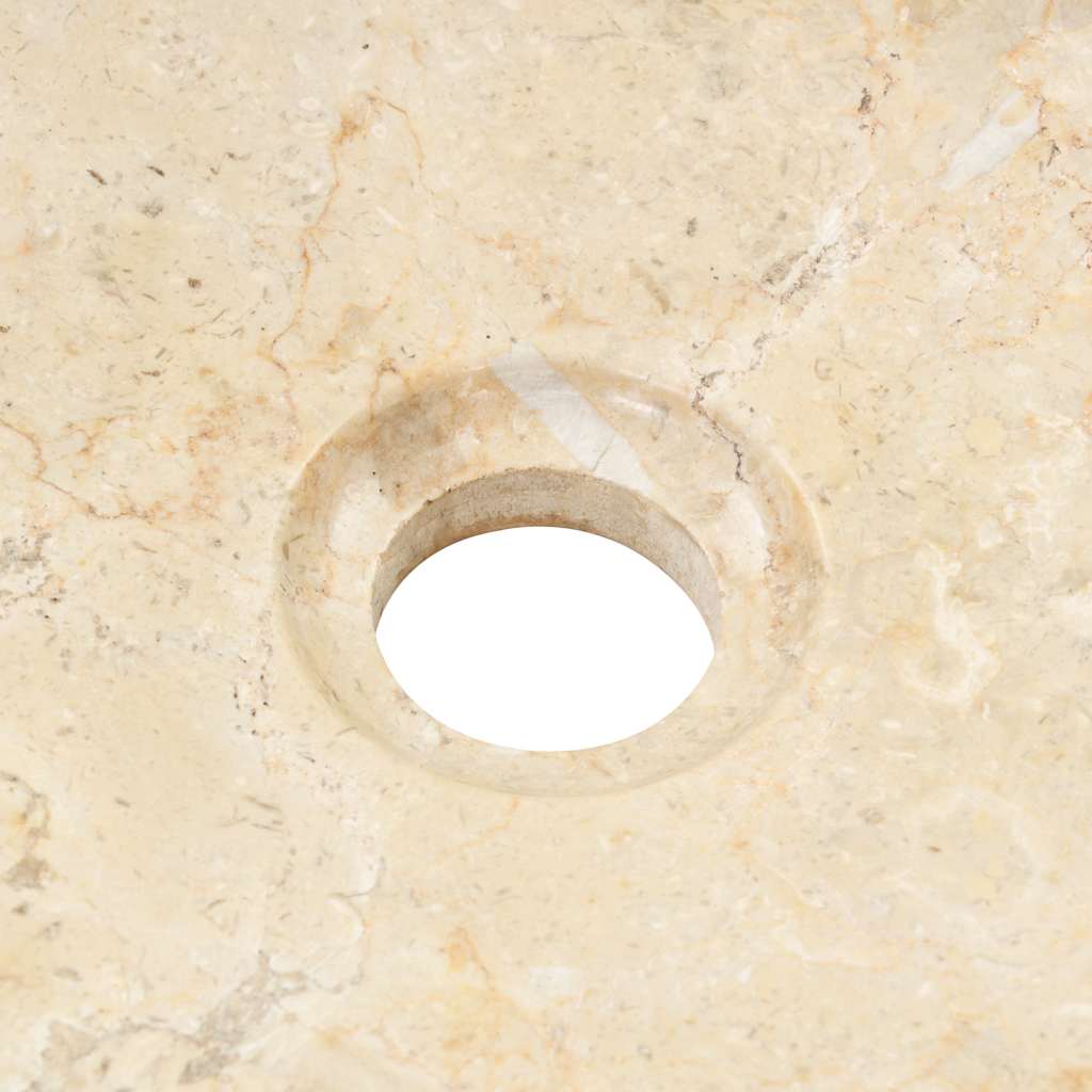 Νιπτήρας Κρεμ 40 x 12 εκ. Μαρμάρινος - PAKOBAZAAR