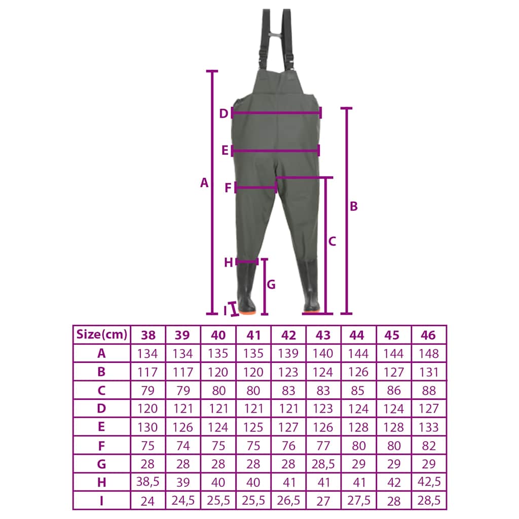 Γαλότσες Στήθους Πράσινες Μέγεθος 43 - PAKOBAZAAR