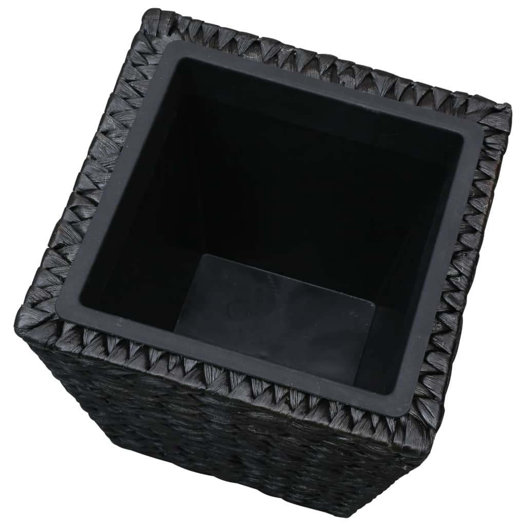 Γλάστρες Υπερυψωμένες 3 τεμ. Μαύρες από Υάκινθο του Νερού