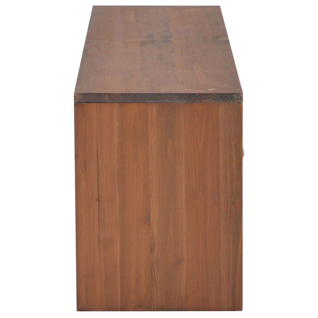 Έπιπλο Τηλεόρασης με 4 Συρτάρια 120x30x40 εκ. Μασίφ Ξύλο Ελάτης - Pakobazaar