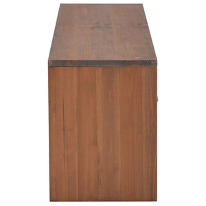 Έπιπλο Τηλεόρασης με 4 Συρτάρια 120x30x40 εκ. Μασίφ Ξύλο Ελάτης - Pakobazaar