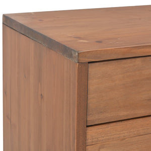 Έπιπλο Τηλεόρασης με 4 Συρτάρια 120x30x40 εκ. Μασίφ Ξύλο Ελάτης - Pakobazaar