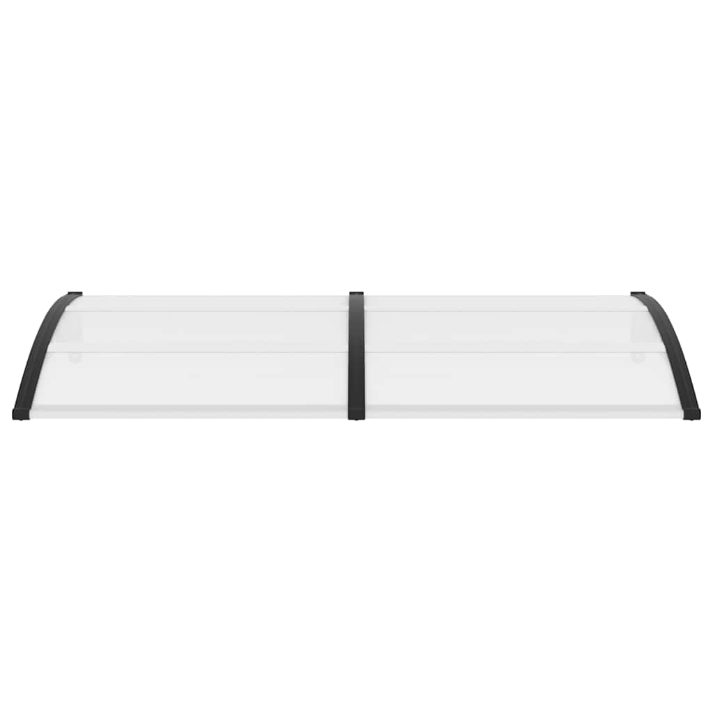 Στέγαστρο Πόρτας Μαύρο 200 x 100 εκ. Πολυανθρακικό - Pakobazaar