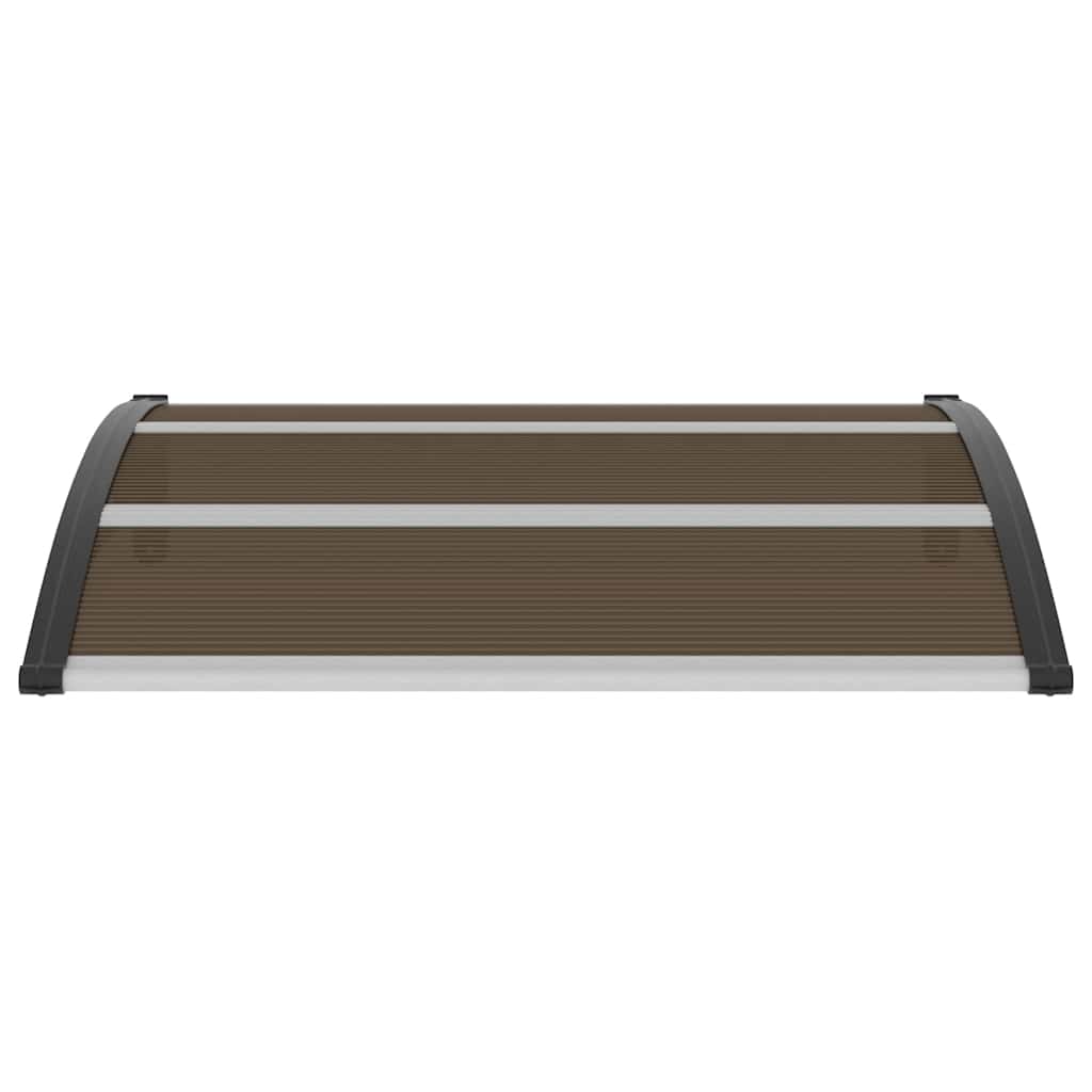 Στέγαστρο Πόρτας Μαύρο 120 x 100 εκ. Πολυανθρακικό - Pakobazaar