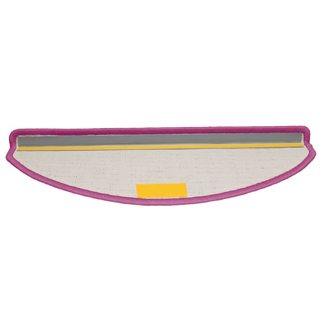 Πατάκια Σκαλιών 15 τεμ. Μωβ Ημίστρογγυλά Μεγάλα 65x21x4 εκ.