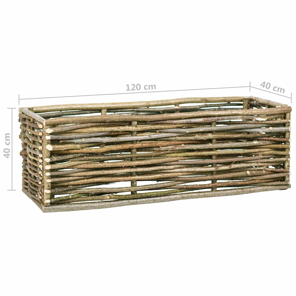 Ζαρντινιέρα Υπερυψωμένη 120 x 40 x 40 εκ. από Ξύλο Φουντουκιάς