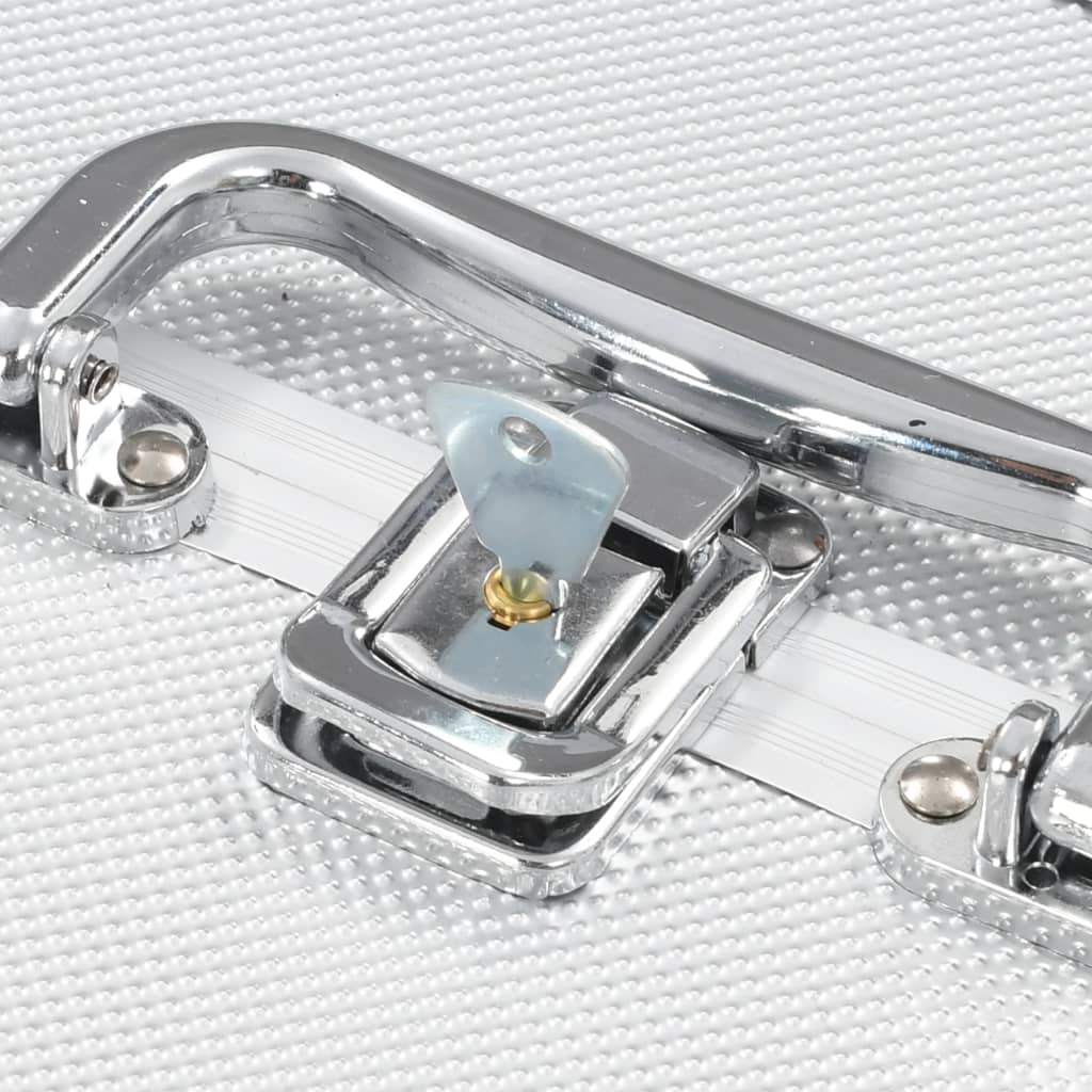 Βαλίτσα Μακιγιάζ Ασημί 22 x 30 x 21 εκ. Αλουμινίου - Pakobazaar