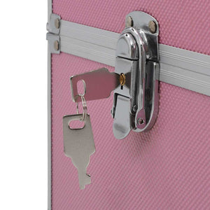 Βαλίτσα Μακιγιάζ Ροζ 37 x 24 x 35 εκ. Αλουμινίου - Pakobazaar