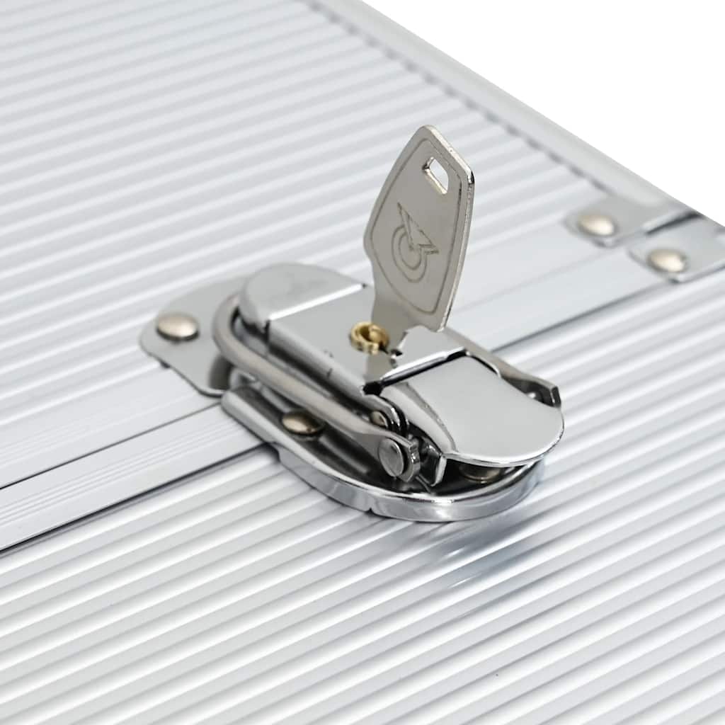 Βαλίτσα Τρόλεϊ Επαγγελματική Ασημί 47 x 39 x 27 εκ. Αλουμινίου - Pakobazaar