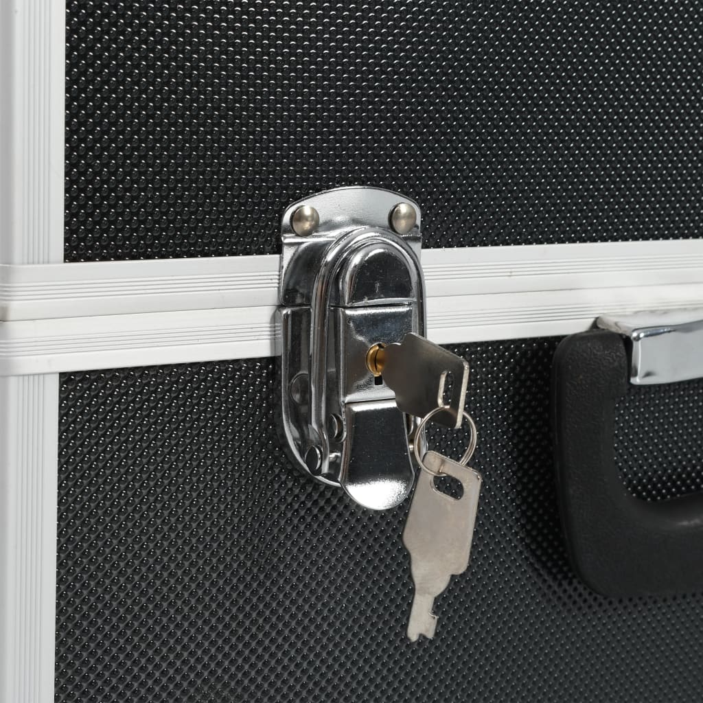 Εργαλειοθήκη Μαύρη 38 x 22,5 x 34 εκ. από Αλουμίνιο - Pakobazaar