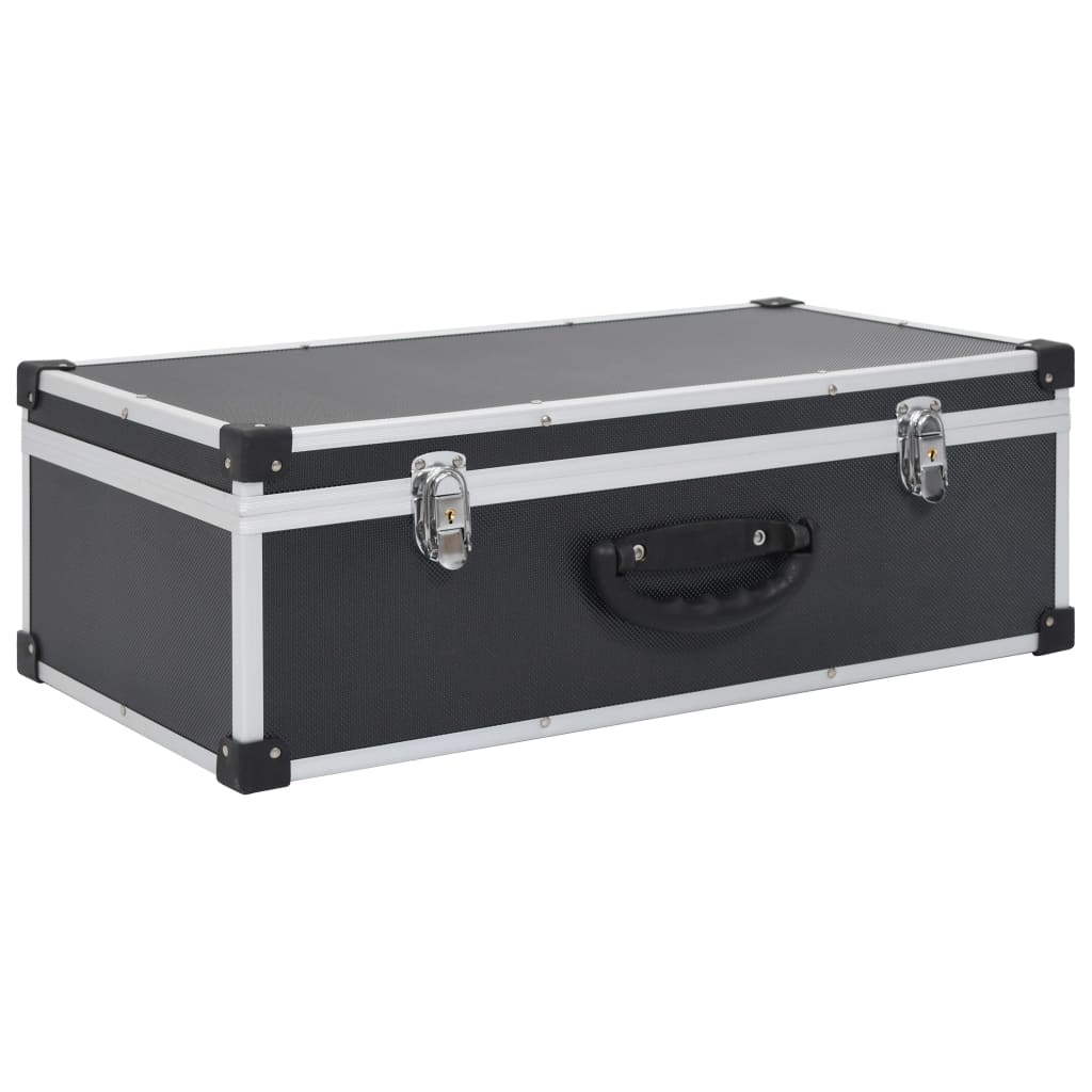 Βαλίτσα Μεταφοράς για 80 CD Μαύρη από Αλουμίνιο και ABS - Pakobazaar