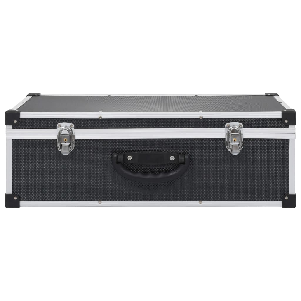 Βαλίτσα Μεταφοράς για 80 CD Μαύρη από Αλουμίνιο και ABS - Pakobazaar