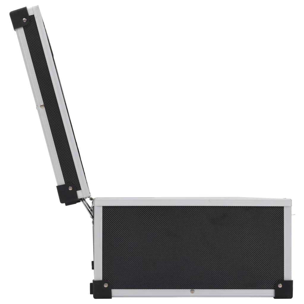 Βαλίτσα Μεταφοράς για 80 CD Μαύρη από Αλουμίνιο και ABS - Pakobazaar