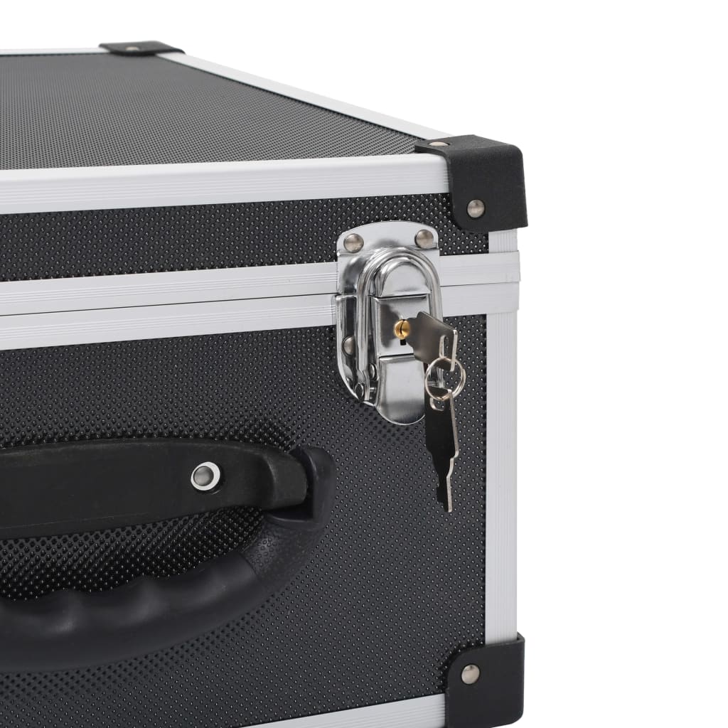 Βαλίτσα Μεταφοράς για 40 CD Μαύρη από Αλουμίνιο και ABS