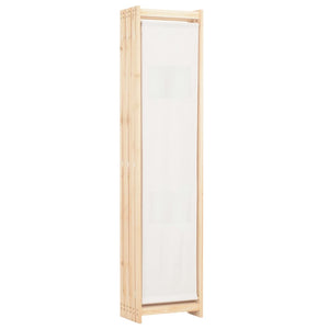 Διαχωριστικό Δωματίου με 6 Πάνελ Κρεμ 240x170x4 εκ. Υφασμάτινο - PAKOBAZAAR