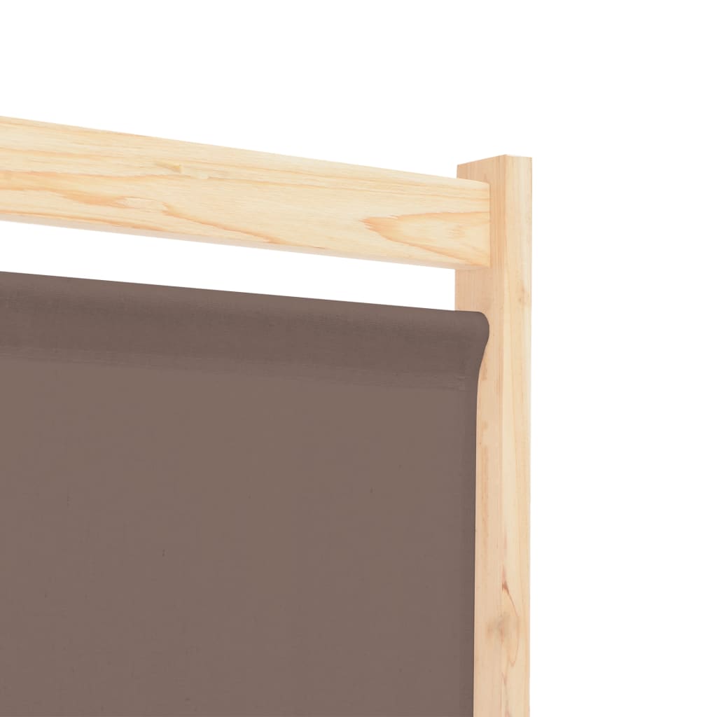 Διαχωριστικό Δωματίου με 3 Πάνελ Καφέ 120x170x4 εκ. Υφασμάτινο - PAKOBAZAAR