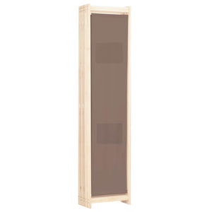Διαχωριστικό Δωματίου με 6 Πάνελ Καφέ 240x170x4 εκ. Υφασμάτινο - PAKOBAZAAR