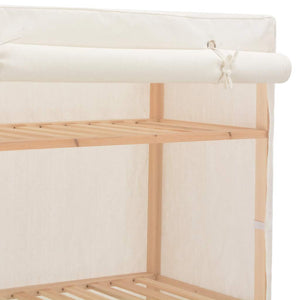 Ντουλάπα Λευκή 79 x 40 x 170 εκ. Υφασμάτινη - PAKOBAZAAR