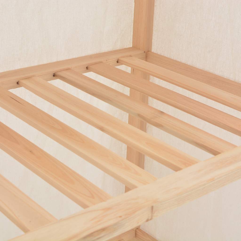 Ντουλάπα Λευκή 79 x 40 x 170 εκ. Υφασμάτινη - PAKOBAZAAR