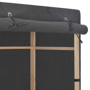 Ντουλάπα Γκρι 79 x 40 x 170 εκ. Υφασμάτινη - PAKOBAZAAR