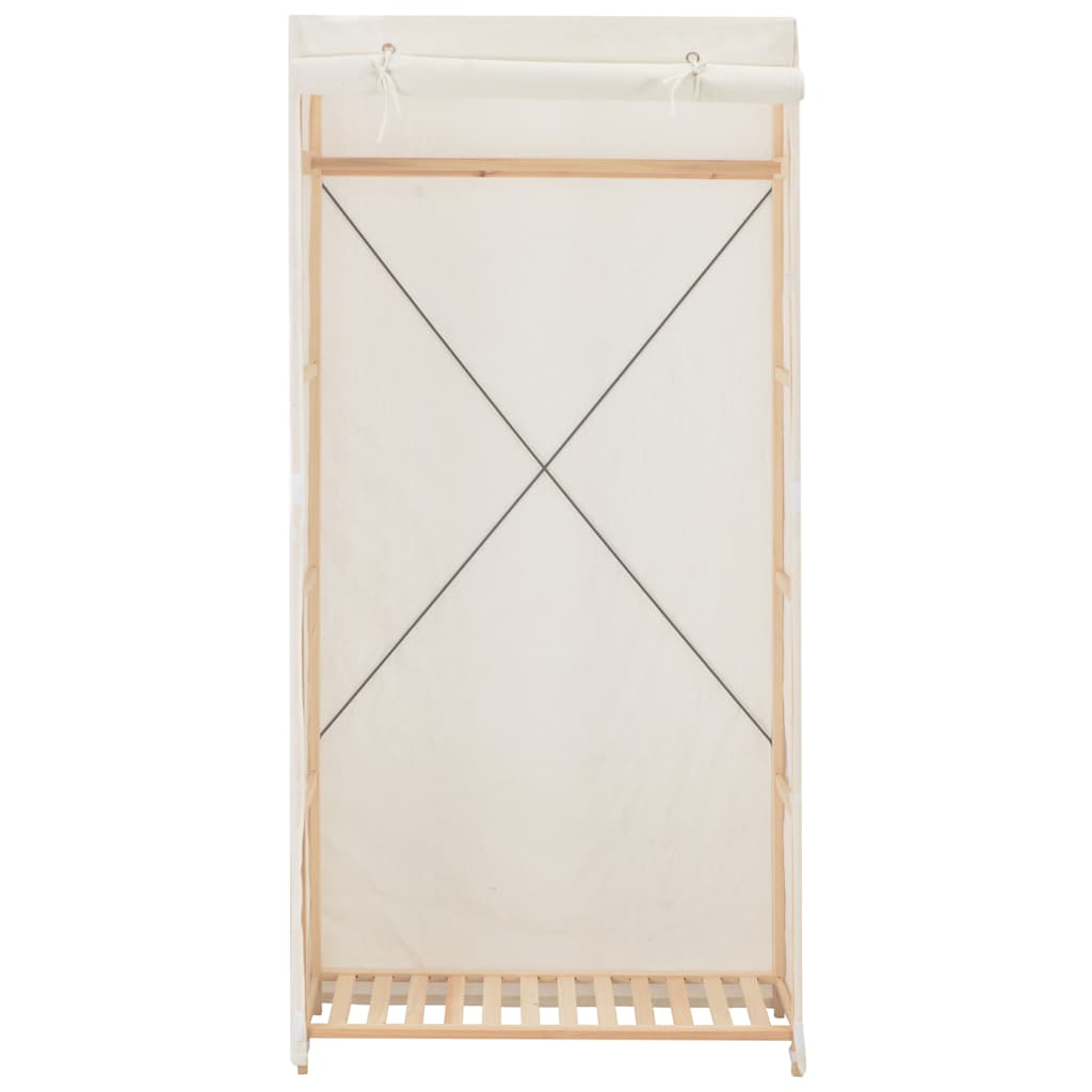 Ντουλάπα Λευκή 79 x 40 x 170 εκ. Υφασμάτινη