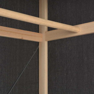 Ντουλάπα Γκρι 79 x 40 x 170 εκ. Υφασμάτινη - PAKOBAZAAR
