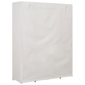 Ντουλάπα Λευκή 135 x 40 x 170 εκ. Υφασμάτινη