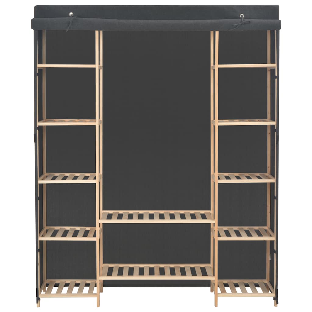 Ντουλάπα Γκρι 135 x 40 x 170 εκ. Υφασμάτινη - PAKOBAZAAR