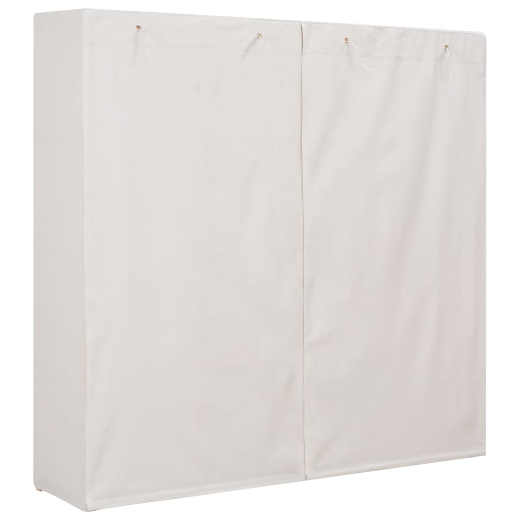 Ντουλάπα Λευκή 173 x 40 x 170 εκ. Υφασμάτινη - PAKOBAZAAR