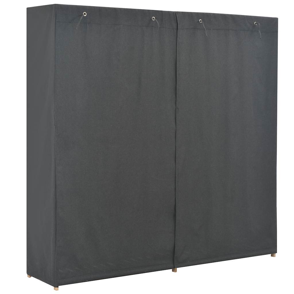 Ντουλάπα Γκρι 173 x 40 x 170 εκ. Υφασμάτινη - PAKOBAZAAR