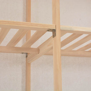 Ντουλάπα Λευκή 200 x 40 x 170 εκ. Υφασμάτινη - PAKOBAZAAR