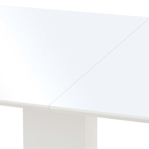 Τραπεζαρία Γυαλιστερή Λευκή 180 x 90 x 76 εκ. από MDF - Pakobazaar