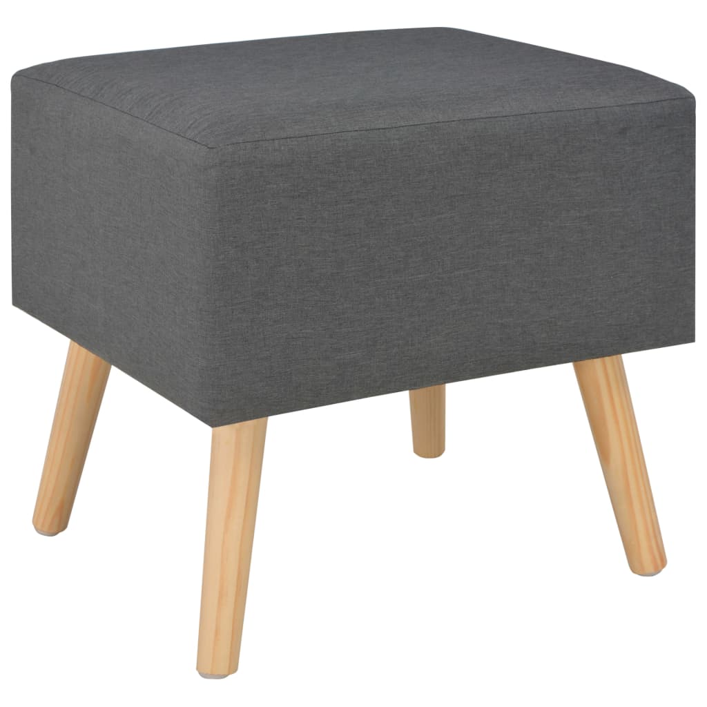 Κομοδίνο Σκούρο Γκρι 40 x 35 x 40 εκ. Υφασμάτινο - PAKOBAZAAR